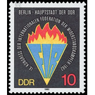 IX. Congress of the International Federation of Resistance Fighters (FIR), September 1982 in Berlin  - Germany / German Democratic Republic 1982 - 10 Pfennig