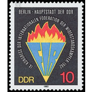 IX. Congress of the International Federation of Resistance Fighters (FIR), September 1982 in Berlin  - Germany / German Democratic Republic 1982 - 10 Pfennig