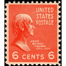 John Quincy Adams (1767-1848), sixth President of the U.S.A. - United States of America 1938