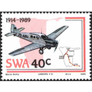 Junkers F13, 1930 - South Africa / Namibia / South-West Africa 1989 - 40