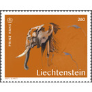 Künstler aus Liechtenstein – Prinz Hans - Elefant  - Liechtenstein 2021 - 2.60 Franken