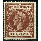 King Alfonso XIII - Caribbean / Puerto Rico 1898 - 80