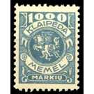 Klaipeda coat of arms - Germany / Old German States / Memel Territory 1923