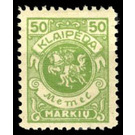 Klaipeda coat of arms - Germany / Old German States / Memel Territory 1923 - 50