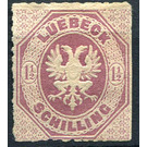Lübeck coat of arms - Germany / Old German States / Lübeck 1865