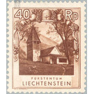 landscapes  - Liechtenstein 1930 - 40 Rappen