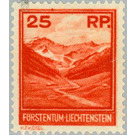 landscapes  - Liechtenstein 1933 - 25 Rappen