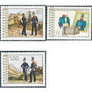 Last use of the military contingent  - Liechtenstein 1991 Set