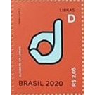 Letter D in Brazilian Sign Language - Brazil 2020 - 2.05