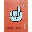 Letter G in Brazilian Sign Language - Brazil 2020 - 2.05