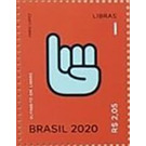 Letter I in Brazilian Sign Language - Brazil 2020 - 2.05