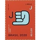 Letter J in Brazilian Sign Language - Brazil 2020 - 2.05