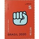 Letter S in Brazilian Sign Language - Brazil 2020 - 2.05