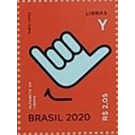 Letter Y in Brazilian Sign Language - Brazil 2020 - 2.05