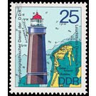 Lighthouses, beacon, lighthouse and mole fire  - Germany / German Democratic Republic 1975 - 25 Pfennig