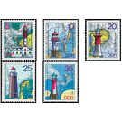 Lighthouses, beacon, lighthouse and mole fire  - Germany / German Democratic Republic 1975 Set