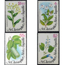 Local flowers - Caribbean / Saint Kitts and Nevis 1980 Set