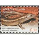 Lord Howe Island Skink (Oligosoma lichenigera) - Norfolk Island 2021