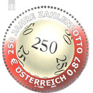 lottery  - Austria / II. Republic of Austria 2002 - 87 Euro Cent