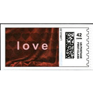 Love and Hearts on curtain - United States of America 2009