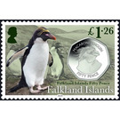 Macaroni Penguin and Coin - South America / Falkland Islands 2020