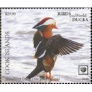Mandarin Duck (Aix galericulata) - Polynesia / Cook Islands 2020 - 29.90