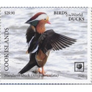Mandarin Duck (Aix galericulata) - Polynesia / Cook Islands 2020 - 29.90