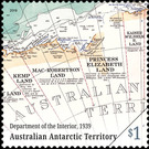 Map by the Department of Interior, 1939 - Australian Antarctic Territory 2019 - 1