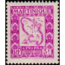 Map of the island - Caribbean / Martinique 1947 - 3