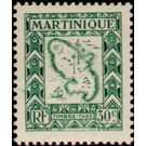 Map of the island - Caribbean / Martinique 1947 - 30