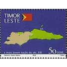 Map of the Island of Timor - East Timor 2002 - 50