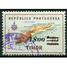 Map of Timor - Timor 1960 - 1