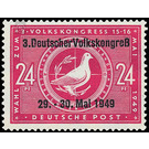 Meeting of the 3rd People's Congress  - Germany / Sovj. occupation zones / General issues 1949 - 24 Pfennig