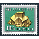 Minerals and fossils  - Switzerland 1958 - 10 Rappen