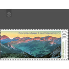 Mountain panorama - View from Schönberg  - Liechtenstein 2019 - 100 Rappen