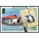 National Archives and Stamp of 1933 - South America / Falkland Islands 2020