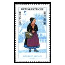 National costumes  - Germany / German Democratic Republic 1964 - 5 Pfennig