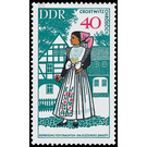 National costumes  - Germany / German Democratic Republic 1968 - 40 Pfennig