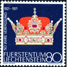 New constitution  - Liechtenstein 1971 - 80 Rappen