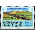 New Runway at Golden Rock, overprint "OFFICIAL" - Caribbean / Saint Kitts and Nevis 1980 - 55