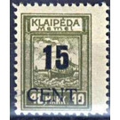 New value on Memeledition - Germany / Old German States / Memel Territory 1923 - 15