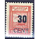 New value on Memeledition - Germany / Old German States / Memel Territory 1923 - 30