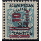 New vertical value - Germany / Old German States / Memel Territory 1923 - 10