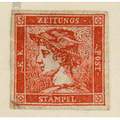 newspaper stamp  - Austria / k.u.k. monarchy / Empire Austria 1856 - 6 Kreuzer
