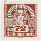 newspaper stamp  - Austria / Republic of German Austria / German-Austria 1920 - 72 Heller