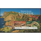 Norfolk Island Lizards Souvenir Sheet - Norfolk Island 2021