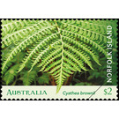 Norfolk Island Tree Fern (Cyathea brownii) open frond - Norfolk Island 2019 - 2