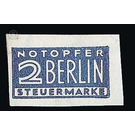 Notopfer Berlin - compulsory surtax stamp  - Germany / Western occupation zones / American zone 1948 - 2 Pfennig