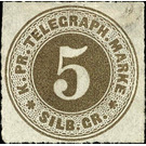 Number in double circle - Germany / Prussia 1867 - 5