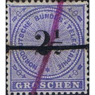 Number on rosette - Germany / Old German States / North German Confederation 1869